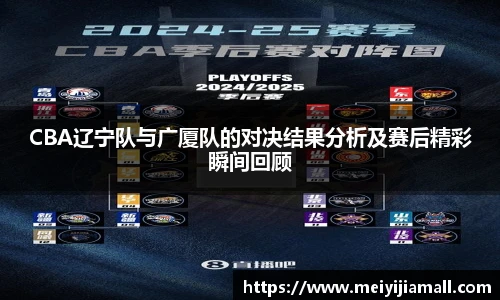 CBA辽宁队与广厦队的对决结果分析及赛后精彩瞬间回顾